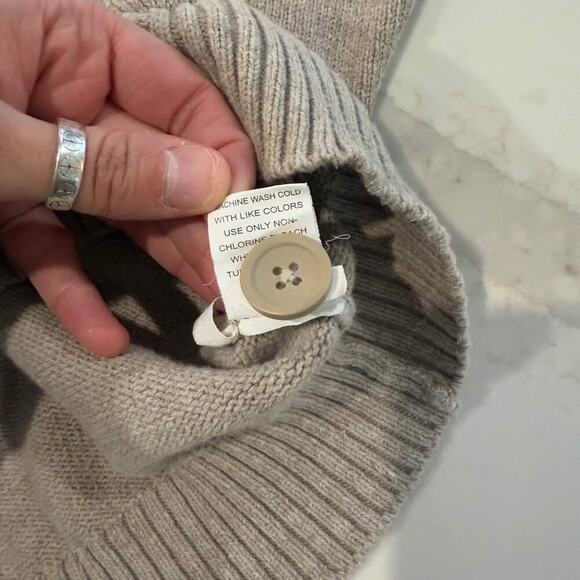 Method Pullover Tan Knit Long Sleeve Shawl Neck Sweater Mens XXL Casual Workwear - Picture 5 of 7